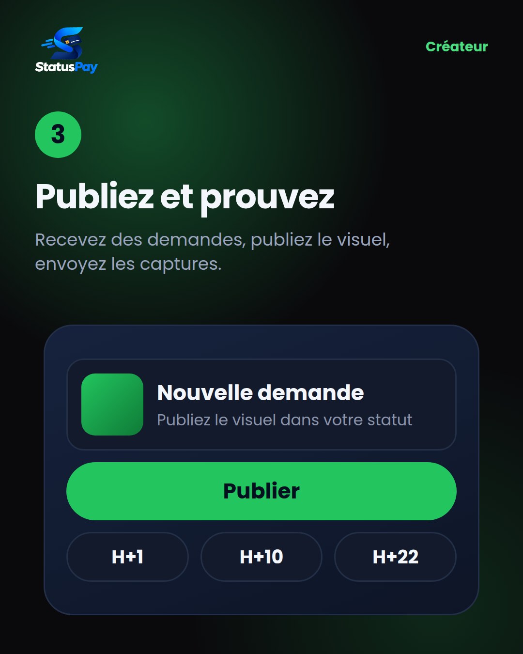 Étape 3 : publiez et prouvez